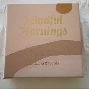 Mindful Mornings Card Set - Gold and Pink